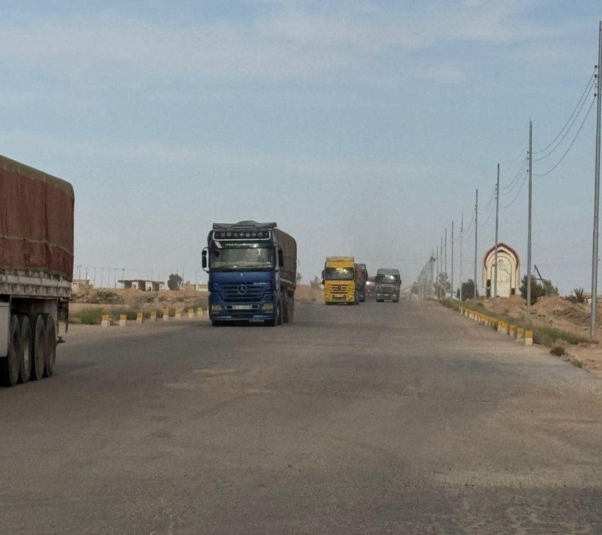 The Launch of the First Iraqi Cement Export Shipment to Syria via Al-Waleed Border