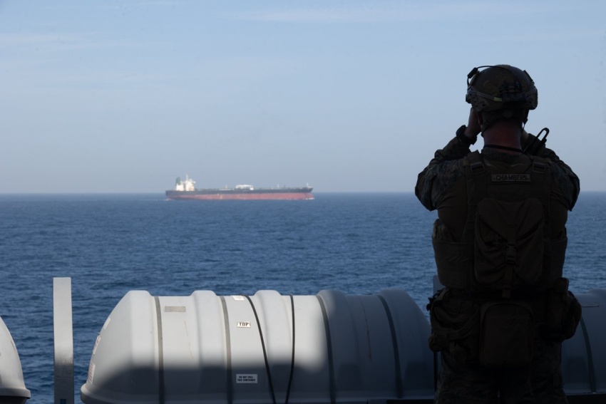 US Forces Disable Commercial Cargo Ship Headed to Iranian Ports in the Gulf of Oman