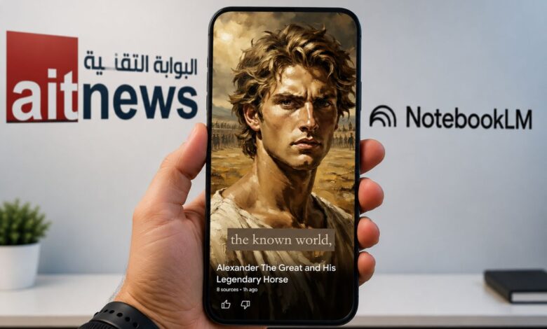 "جوجل" تدمج مزايا الذكاء الاصطناعي لإنشاء مقاطع فيديو قصيرة عبر منصة NotebookLM