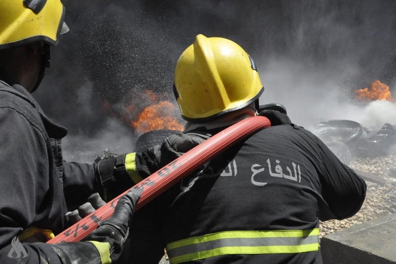 اندلاع حريق في مستودعات تجارية على الطريق الرابط بين أربيل وكركوك