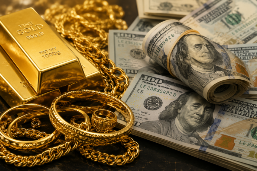 استقرار ملحوظ في أسعار صرف الدولار والمعدن الأصفر في الأسواق المحلية