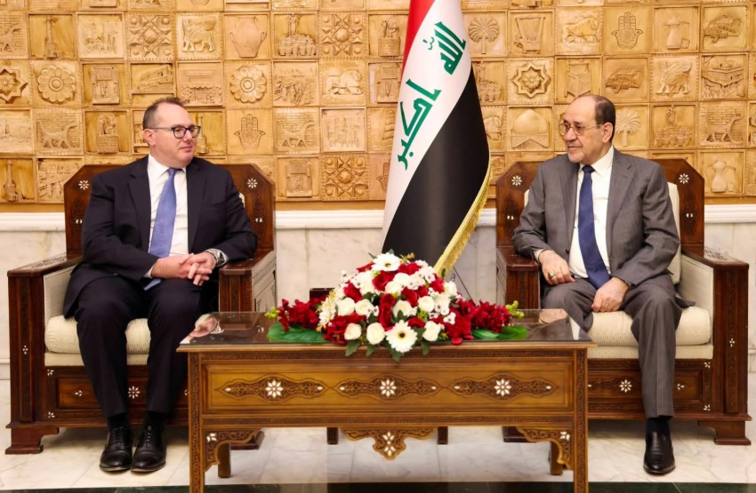 المالكي والقائم بالأعمال الأمريكي يبحثان العلاقات الثنائية والآليات الوطنية لحصر السلاح