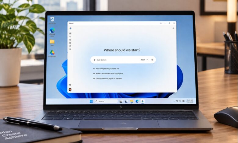 جوجل تطلق تطبيق Gemini رسمياً لنظام ويندوز بمميزات ذكاء اصطناعي متقدمة